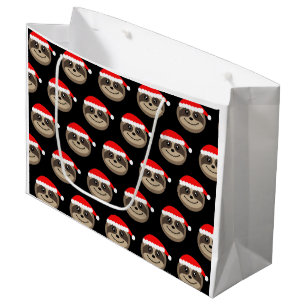 Merry Slothmas Sloth Christmas Gift Bag