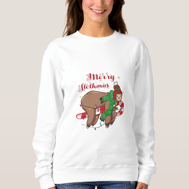 Merry Slothmas Sweatshirt (Front)