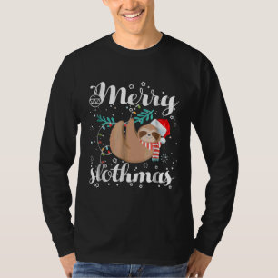 Merry Slothmas T Christmas Pajama For Sloth  T T-Shirt