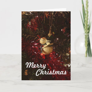 Merry Snowman Christmas Card