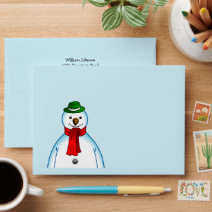 Merry Snowman Envelope