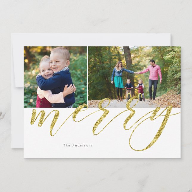 Merry Sparkle Holiday Card (Front)