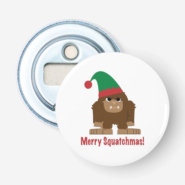 Merry Squatchmas! Bottle Opener (Front)