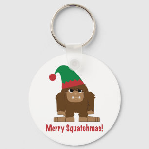 Merry Squatchmas! Key Ring