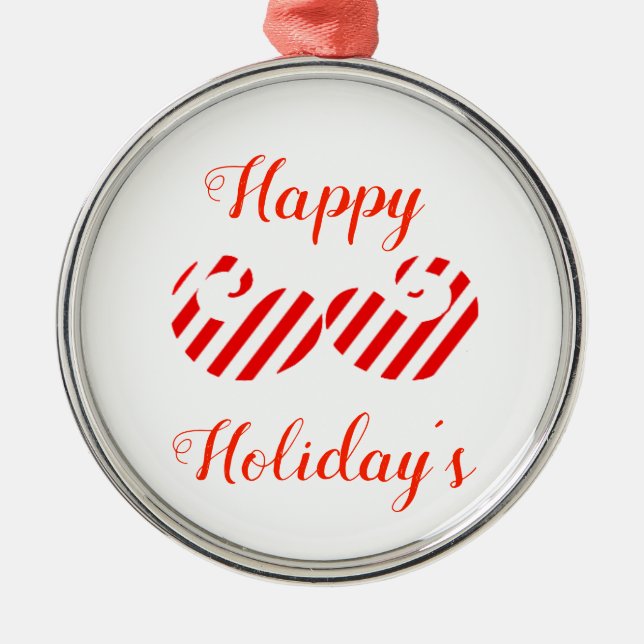 Merry Stachemus! Metal Tree Decoration (Front)