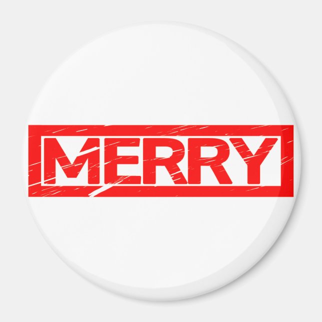 Merry Stamp Magnet (Front)