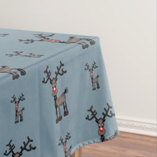 Merry Stressmas with Rudolph Tablecloth