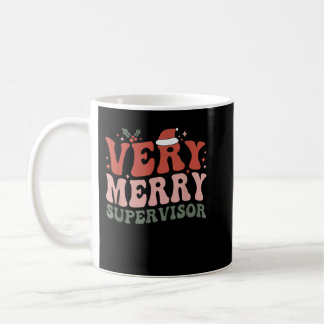 Merry Supervisor Christmas Supervisory Management Coffee Mug