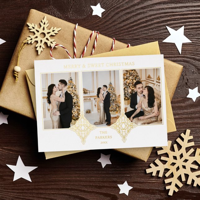 Merry & Sweet Christmas Elegant 3 Photos Collage (Creator Uploaded)