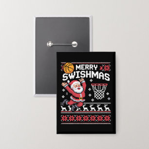 Merry Swishmas Basketball Ugly Christmas Xmas