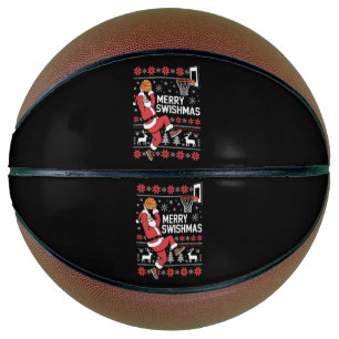 Merry Swishmas Basketball Ugly Christmas Xmas 