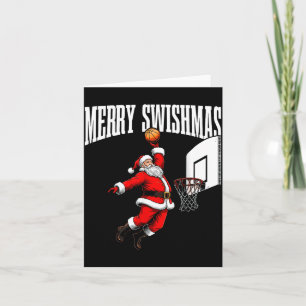 Merry Swishmas Basketball Ugly Christmas Xmas Men  Card