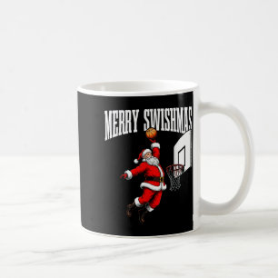 Merry Swishmas Basketball Ugly Christmas Xmas Men  Coffee Mug