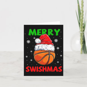 Merry Swishmas Santa Bysketbyll Christmas Pyjamas  Card