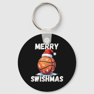 Merry Swishmas Sketll Cool Christmas Xmas Men Boys Key Ring