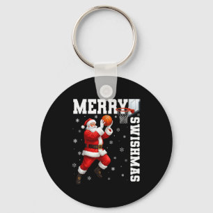 Merry Swishmas Srt Christmas Basketball Xmas Men B Key Ring