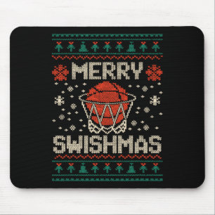 Merry Swishmas Ugly Christmas Sweater Bysketll  Mouse Pad