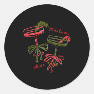 Merry Tails  Classic Round Sticker