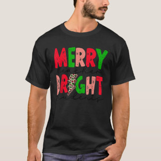 Merry Teacher Bright Students Lightning Teacher Ch T-Shirt