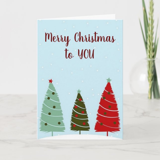 MERRY THIS CHRISTMAS "NEW LOVE" HOLIDAY CARD (Front)