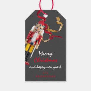 Merry To Holiday Gift Happy New Year Nutcracker Gift Tags