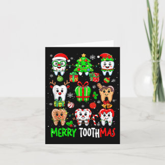 Merry Toothmas Teeth Collection Santa Reindeer Xma Card
