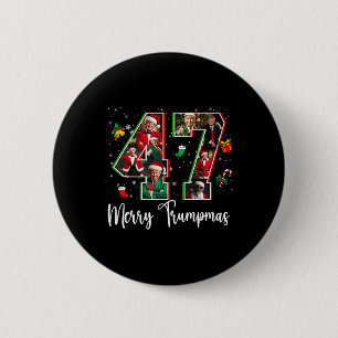 Merry Trumpmas 47 Family Matching Pj Funny Christm 6 Cm Round Badge