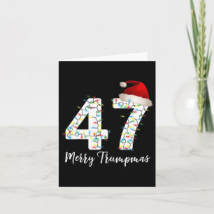 Merry Trumpmas 47 Family Matching Pj Funny Christm Card