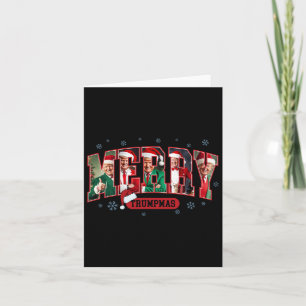Merry Trumpmas Santa Trump Christmas Pyjamas Funny Card