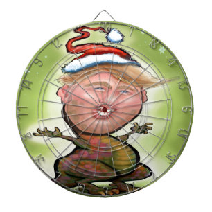Merry Trumpy Christmas Dartboard