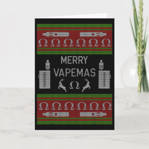 Merry Vapemas - Vaping Ugly Christmas Sweater Card