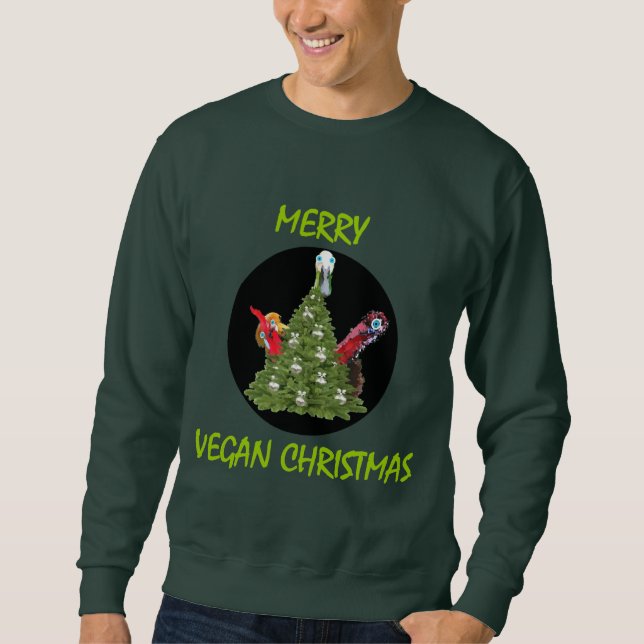 Merry Vegan Christmas Sweatshirt (Front)