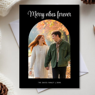 Merry Vibes Forever Handwritten Family Card