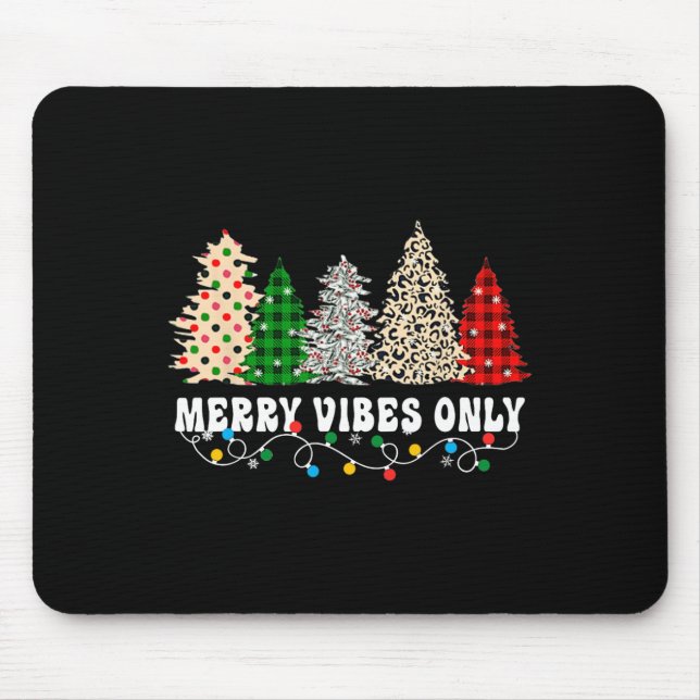 Merry Vibes Only Christmas Light 5  Mouse Pad (Front)