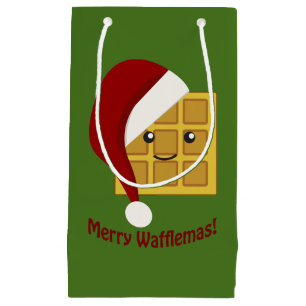 Merry Wafflemas Christmas Waffle Small Gift Bag
