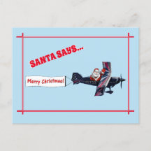 Merry Waving Santa Says