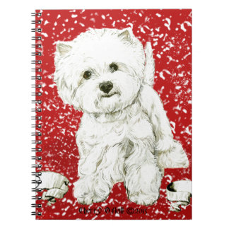 Merry Westie Christmas Notebook