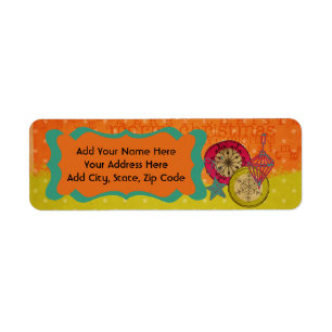 Merry Whimsical Christmas Return Address Labels