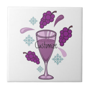 Merry Wine Drinking Holiday Thunder_Cove Tile