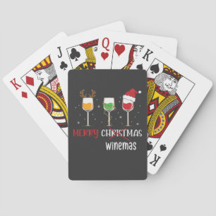 Merry Winemas Playing Cards
