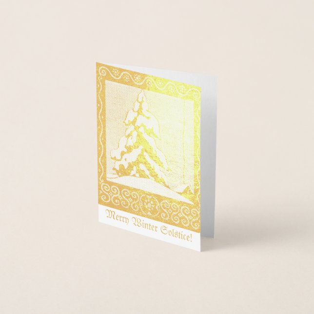 Merry Winter Solstice! Foil Card (Front)