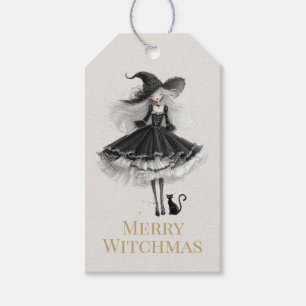 Merry Witchmas – Gothic Witch Gift Tag