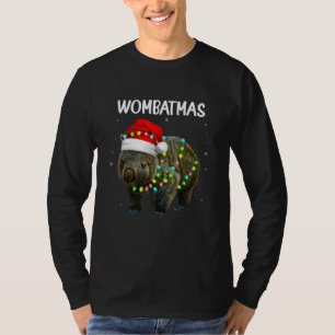 Merry Wombatmas  Santa Wombat Wild Animal Xmas T-Shirt