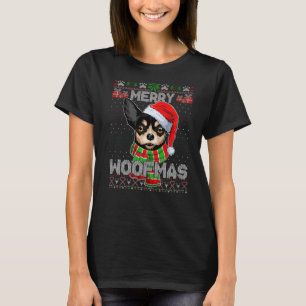 Merry Woofmas Chihuahua Santa Dog Ugly Christmas S T-Shirt