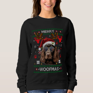 Merry Woofmas Cocker Spaniel Christmas Xmas Family Sweatshirt