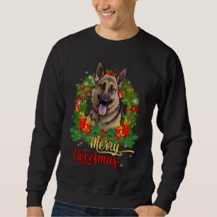 Merry Woofmas Cute German Shepherd Xmas Dog Christ Sweatshirt