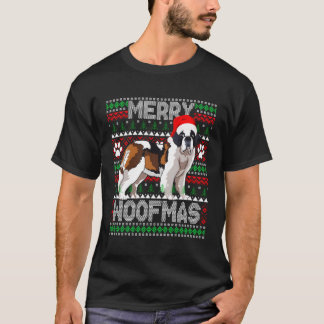 Merry Woofmas Cute Saint Bernard Ugly Sweater
