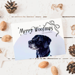 Merry Woofmas Dog Christmas Holiday Card