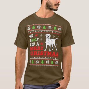 Merry Woofmas Lab Lovers Merry Xmas Dog Lover Chri T-Shirt