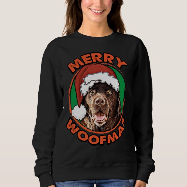 Merry Woofmas Labrador Sweatshirt (Front)